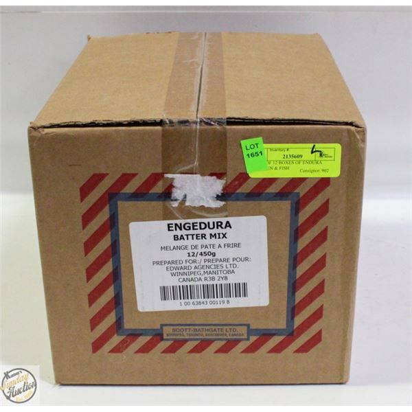CASE OF 12 BOXES OF ENDURA CHICKEN & FISH