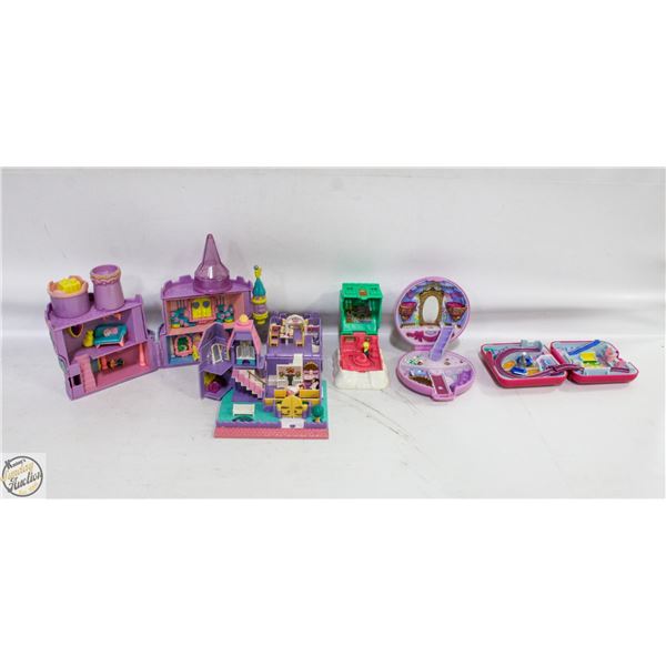 5 COLLECTIBLE POLLY POCKETS 1980S-1990S