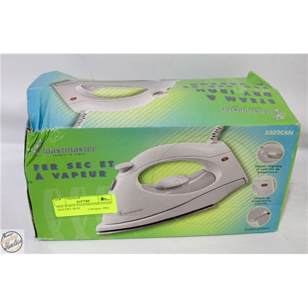NEW IN BOX TOASTMASTER STEAM AND DRY IRON