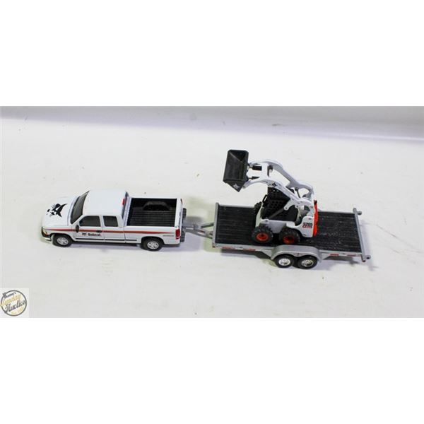 ERTL BOBCAT 1/50 SCALE 2000 CHEVY SILVERADO WITH