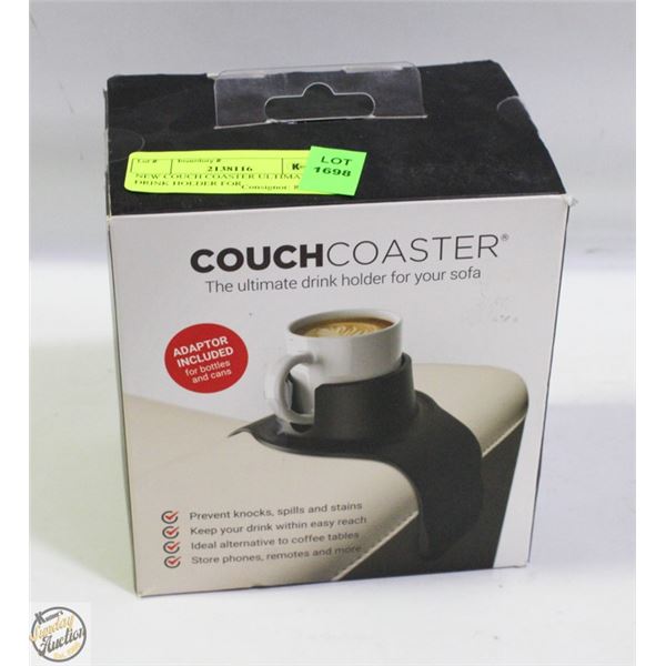 NEW COUCH COASTER ULTIMADE DRINK HOLDER FOR