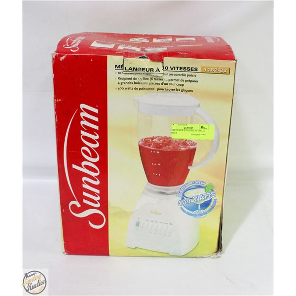 NEW IN BOX SUNBEAM 10 SPEED MIXER