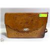 Image 1 : VTG HAND TOOLED LEATHER MESSENGER BAG