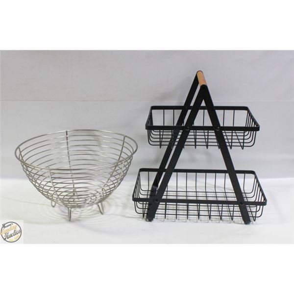 FLAT OF 2 FRUIT BOWL/HOLDER