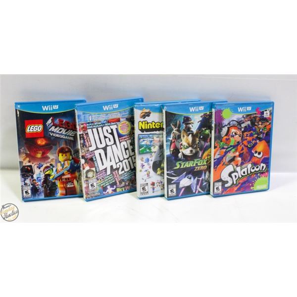 5 WII U GAMES