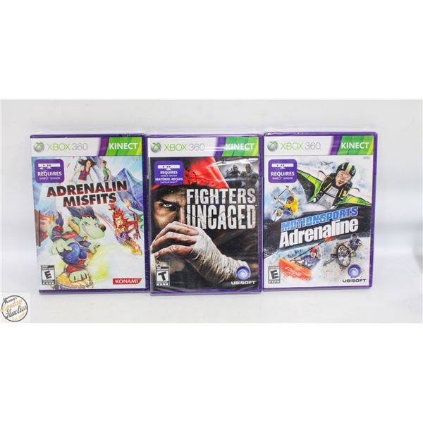 SEALED 3 XBOX 360 KINECT