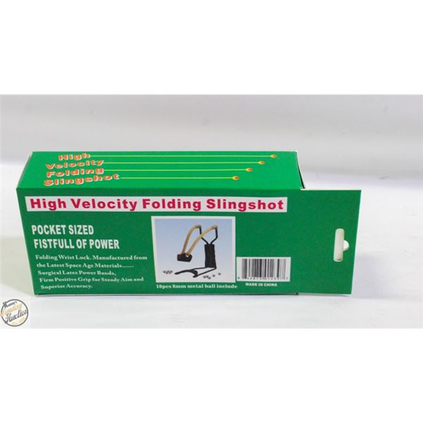 HIGH VELOCITY FOLDING SLINGSHOT