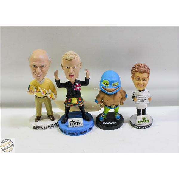 4 VARIETY BOBBLEHEADS - RIVARD