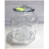 Image 1 : LARGE STORE DISPLAY GLASS PEANUT JAR LIDDED