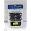 Image 1 : NEW SUNGLASS READERS 2 PK +1.50 WITH CASES