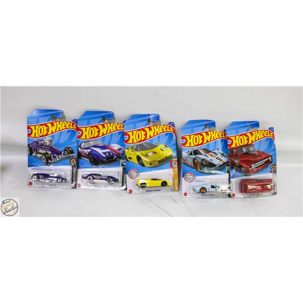 5 NEW SEALED HOT WHEELS