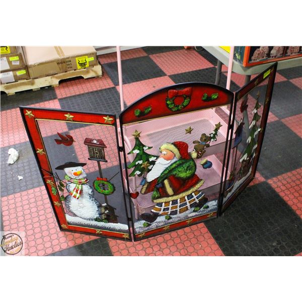 NEW METAL FIREPLACE SCREEN CHRISTMAS