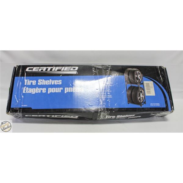 NEW IN BOX ASSEMBLED TIRE SHELVES