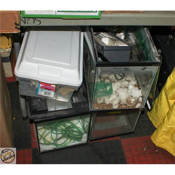 ASSORTED AQUARIUM SUPPLIES