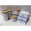 Image 1 : FLAT OF 6 PC CANISTER SET WITH ORGANIZER