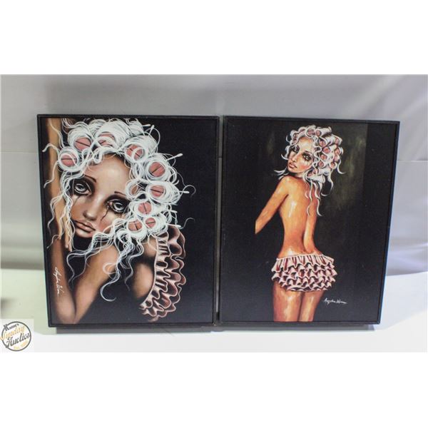 2 PC ANGELINA WRONA PICTURE SET