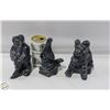 Image 1 : 3 PIECE NATIVE CERAMIC DECORATIVE