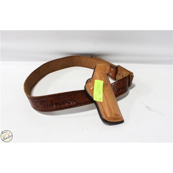 VINTAGE LEATHER GUN HOLSTER-ESTATE