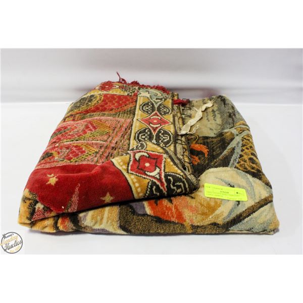 1960'S VELVET WALL TAPESTRY LARGE APPROX