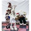Image 1 : SHELF SITTING SNOWMAN & REINDEER & SANTA
