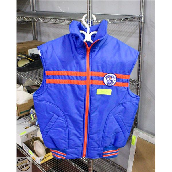 1970S EDMONTON OILERS VEST SIZE SMALL