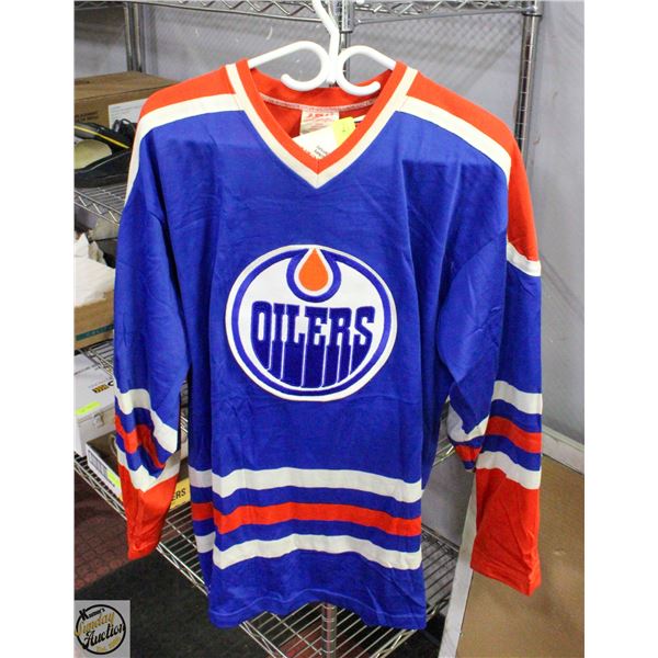 1970S EDMONTON OILERS JERSEY W/TAGS SZ M