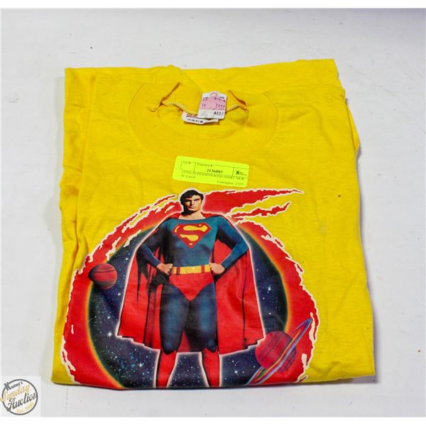 1970S SUPERMAN KIDS SHIRT NEW W TAGS