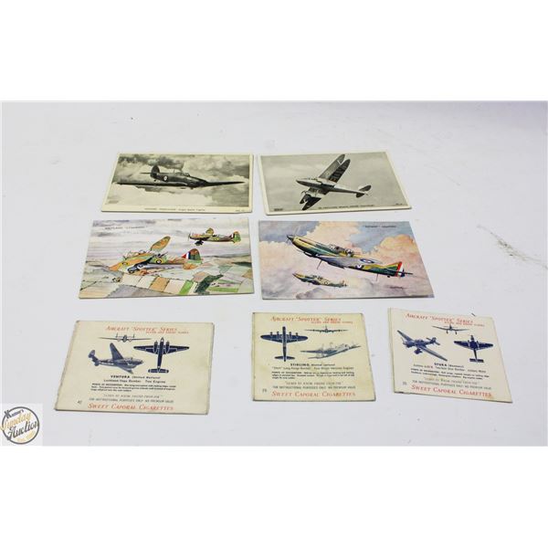 LOT OF WW2 AIRPLANE SPOTTING CARDS