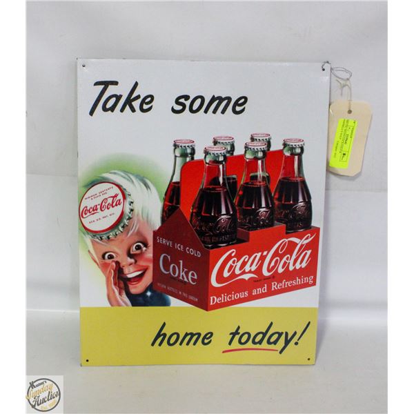 2 METAL SIGNS COCA COLA & CAMPBELL'S SOUP