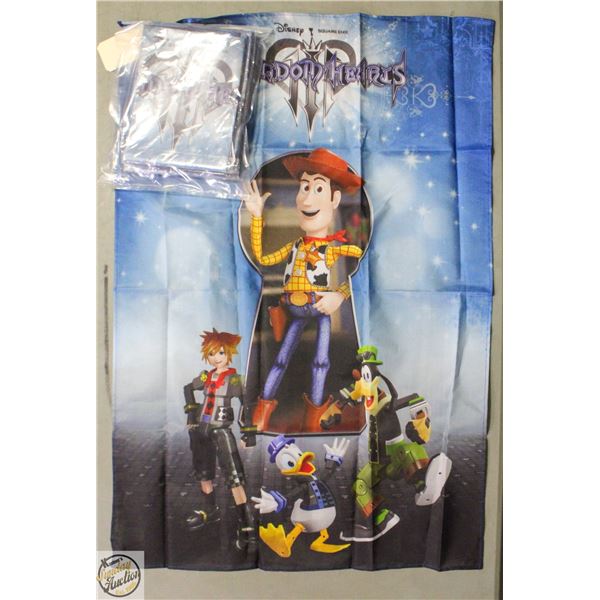 6 NEW DISNEY "KINGDOM HEARTS" WALL BANNERS