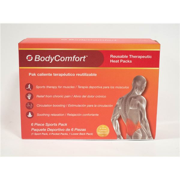 BRAND NEW BODY COMFORT 6 PIECE THERAPEUTIC HEAT
