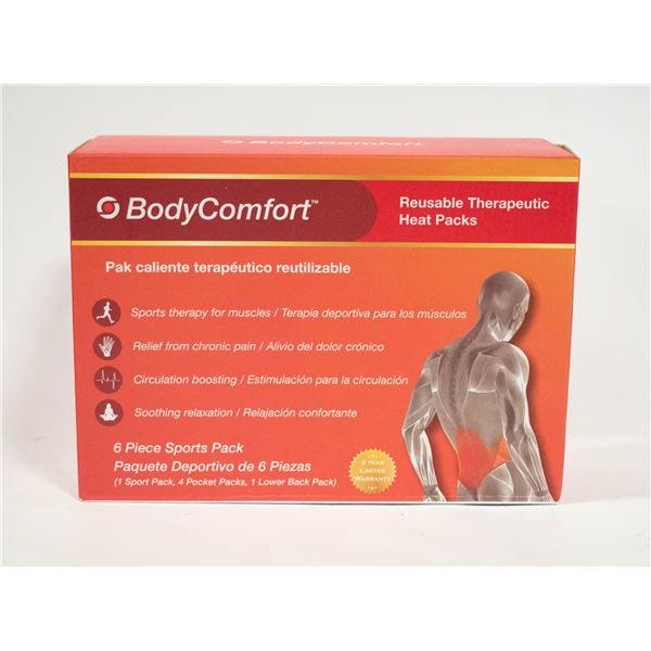 BRAND NEW BODY COMFORT 6 PIECE THERAPEUTIC HEAT