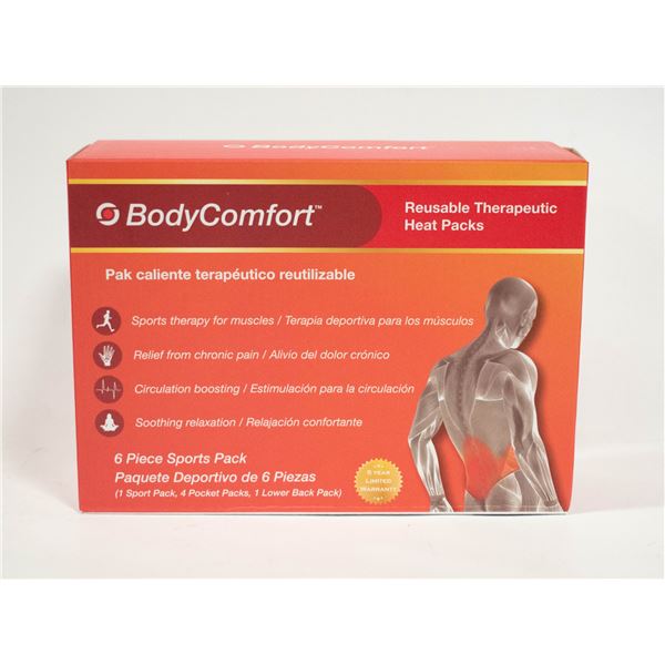 BRAND NEW BODY COMFORT 6 PIECE THERAPEUTIC HEAT