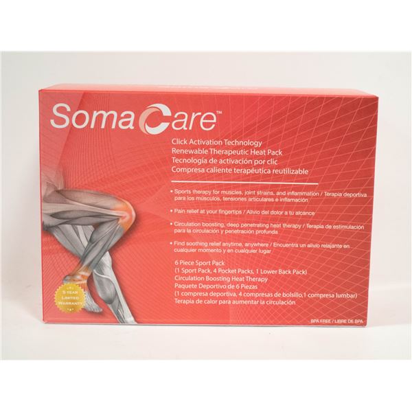 BRAND NEW SOMA CARE 6 PIECE SPORTS PACK OF