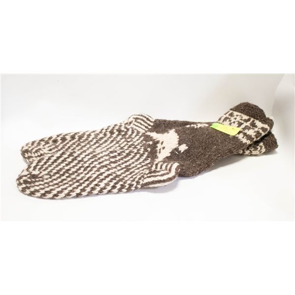 MENS NEW HEAVY WOOL NORWEGIAN SOCKS
