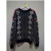 Image 1 : MENS MED/LARGE BLUE HEAVY WOOL NORWEGIAN SWEATER