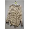 Image 1 : MENS XL WHT/BLK HEAVY WOOL NORWEGIAN SWEATER