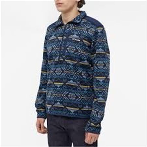 NEW COLUMBIA MENS LARGE SWEATER WEATHER HALF ZIP