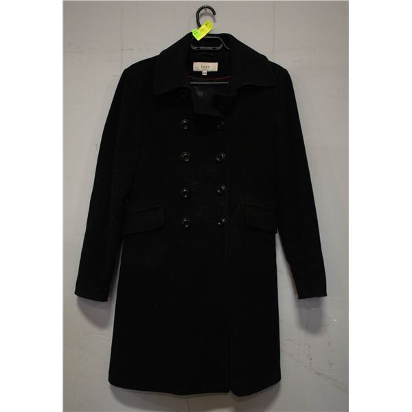 WOMEN'S ROXY BLACK WOOL JACKET SIZE M