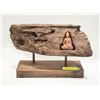 Image 1 : TURTLE KING TERRACOCTTA SITTING BUDDHA W/LOG