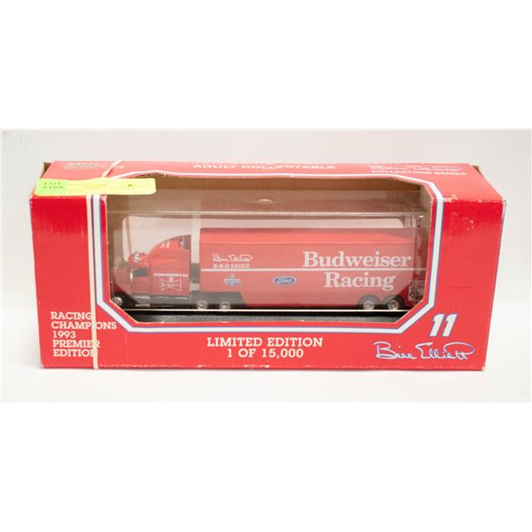 BUDWEISER RACING 1/87 SCALE TRANSPORTER