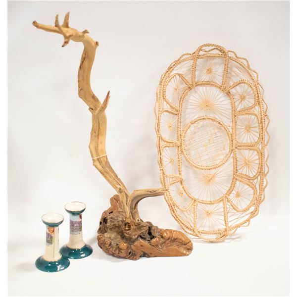 BURLWOOD BASE REAL WOOD TREE JEWELRY