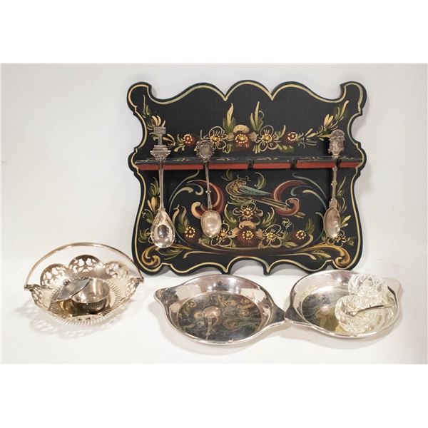 SILVER PLATED ESTATE ITEMS INCLUDING