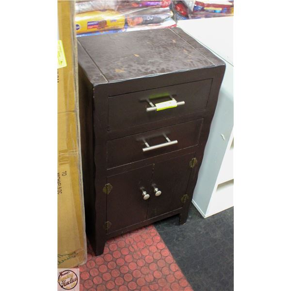 SOLID WOOD OCCASIONAL CABINET+2 DRAWERS+2 DOORS