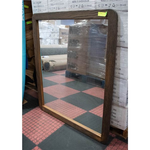 MIRROR SOLID WOOD FRAMED 36" X 42"
