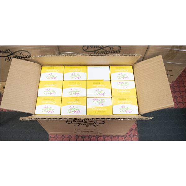 CASE WITH 24 BOXES OF 30 MINI TAMPONS REGULAR