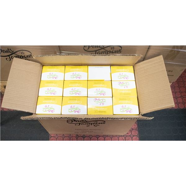 CASE WITH 24 BOXES OF 30 MINI TAMPONS REGULAR