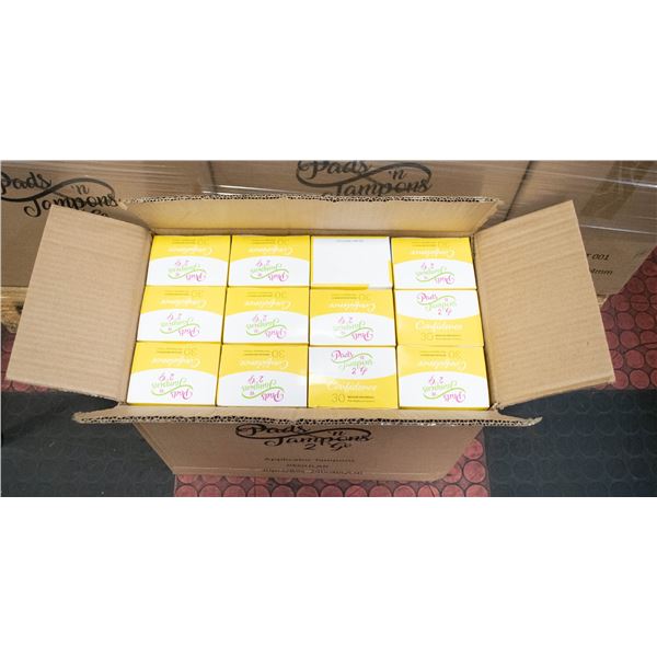 CASE WITH 24 BOXES OF 30 MINI TAMPONS REGULAR