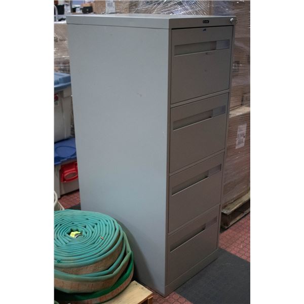 4 DRAWER FILING CABINET WITH KEY 52"X18"X27"