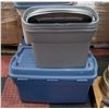 Image 1 : 3 GREY BINS WITH LIDS